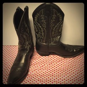 Black cowboy boots!