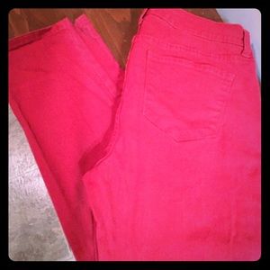 NYDJ red jeans ankle length