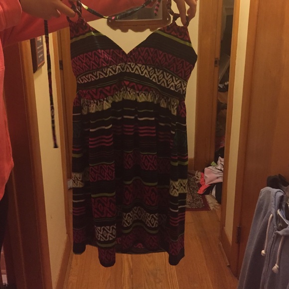 A multicolored dress