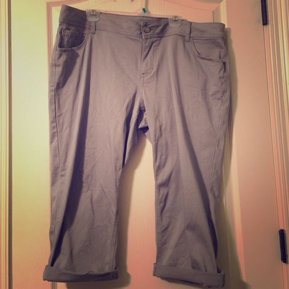 Lane Bryant dressy grey capris