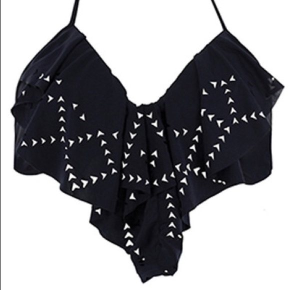 L Space "Flutterbye" Top in Black