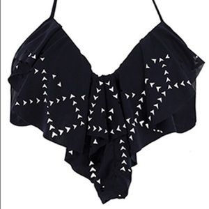 L Space "Flutterbye" Top in Black