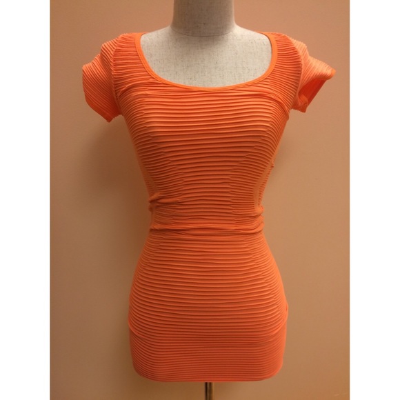 Orange tee dress