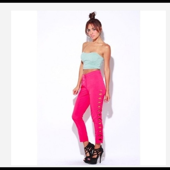 Cut out side pants