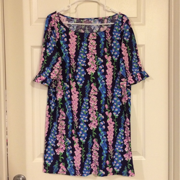Lilly Pulitzer Somerset Dress in Bright Navy Foxy