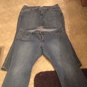 2 pair of size 20 jeans