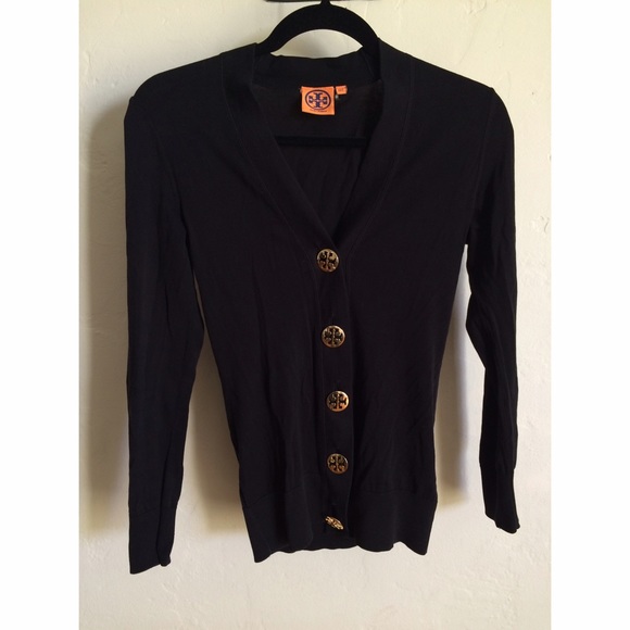 Tory Burch Simone Cardigan Black XXS