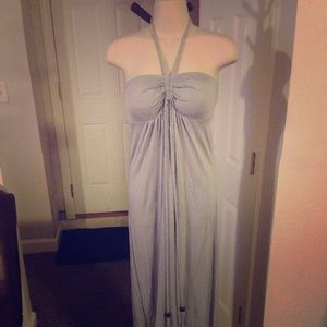 Super Cute Long Maxi Dress size Medium Color Gray