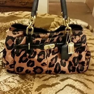 Authentic leopard print Coach purse!!!