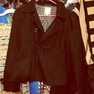 Wool black peacoat (Nordstrom)