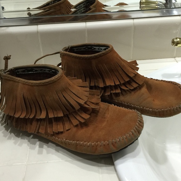 Moccasins with Fringe Booties.