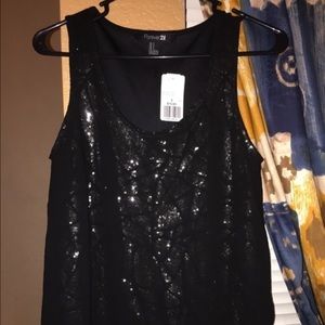 Forever 21 black woven top