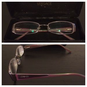 Authentic Versace frames and cased-used