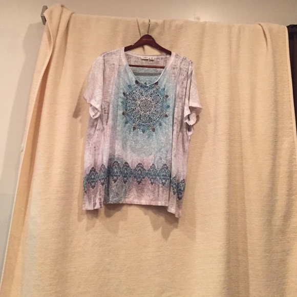 Slub burnout t nwot and grey cardigan