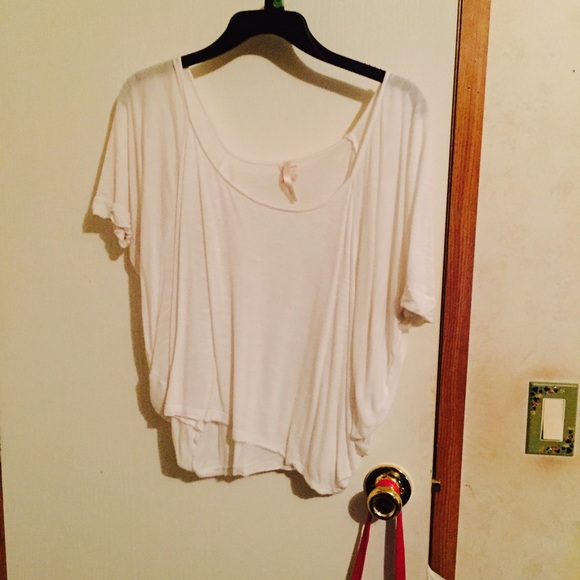 Plain white crop top