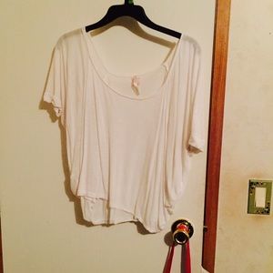 Plain white crop top