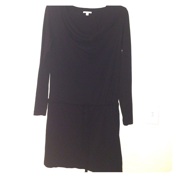 James Perse black long sleeve dress