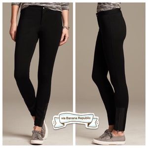 Banana Republic ponte ankle zip detail legging NWT