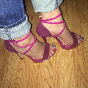 Hot pink heels