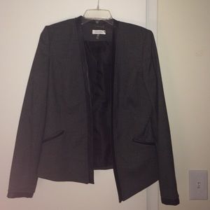 Calvin Klein leather trimmed jacket