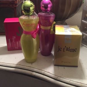 Perfume and Glittery body spray