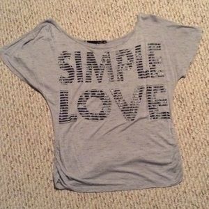 Short Sleeve Light Gray Shirt