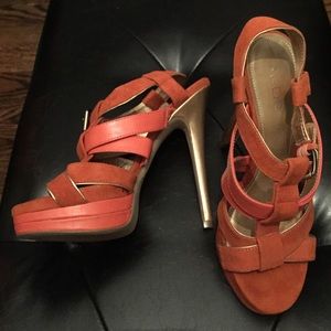 Aldo tangerine heels