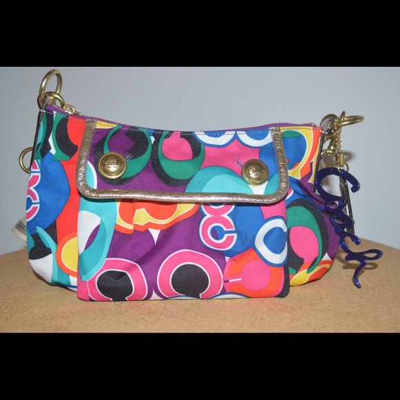 Color block Coach bag