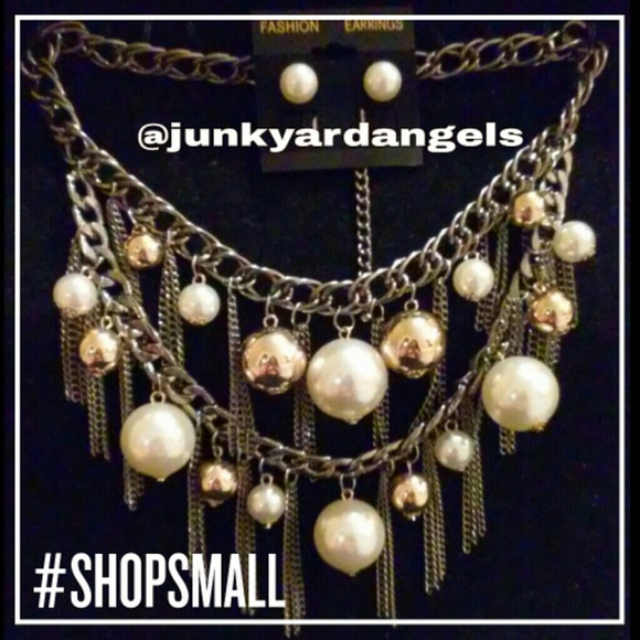 PEARL TASSEL NECKLACE SET