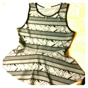 Super cute, tribal-print peplum
