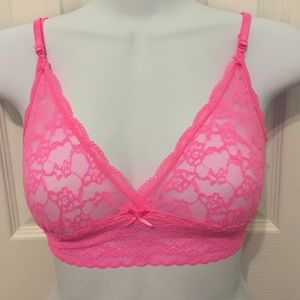 Vs pink lace bralette