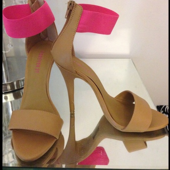 Neon Strap Heels