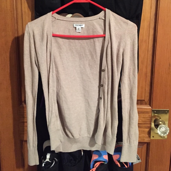 Beige old navy cardigan