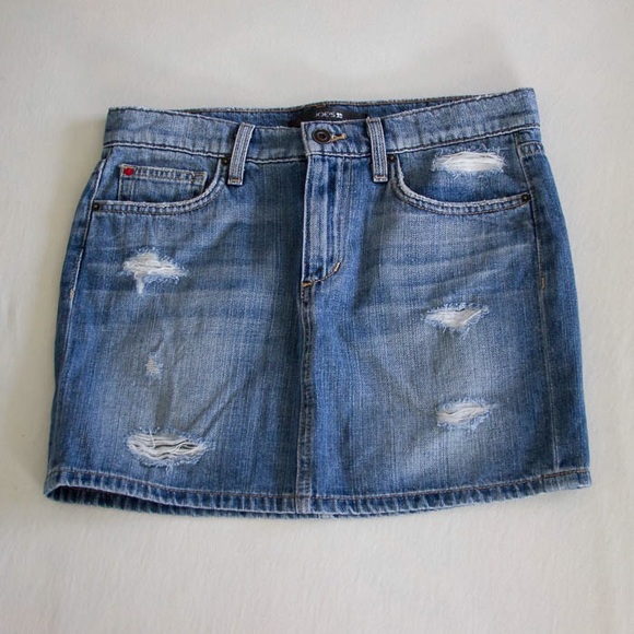 Joe's Jeans distressed denim mini skirt, NWOT