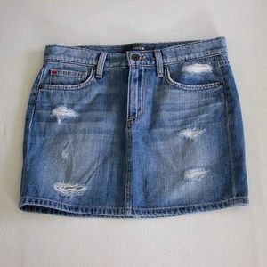 Joe's Jeans distressed denim mini skirt, NWOT