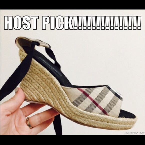 Flash Sale!!!!! Burberry Espadrille shoes. Size 36