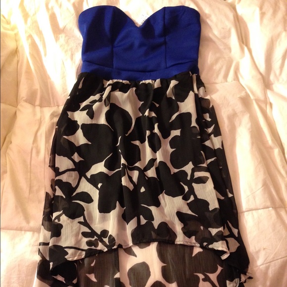 Floral Printed High-Low Dress