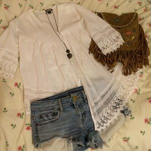 (Traded!) Crochet peasant top