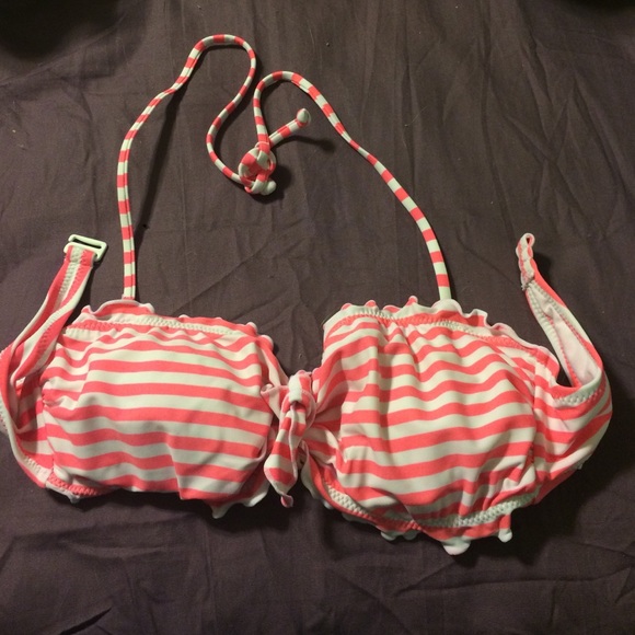 Hot pink bikini swimsuit top