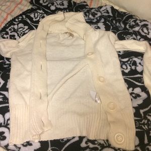 Cream hollister cardigan