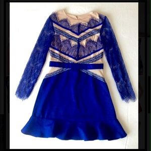 Blue lace dress