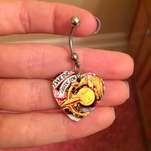 Marine Corps belly button ring