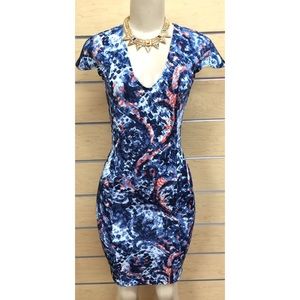 ‼️short sleeve multicolor dress‼️w/zipper back!!