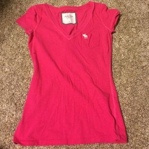 Abercrombie pink v neck