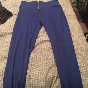 Blue high wasted leggings