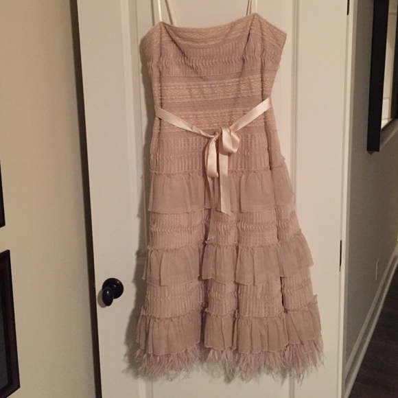 Gorgeous Champagne almost new BCBG dress