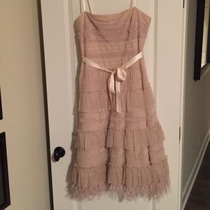 Gorgeous Champagne almost new BCBG dress