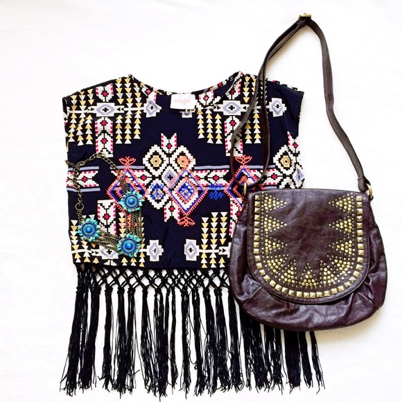 Moon Collection Tops - Host pick! Fringe top