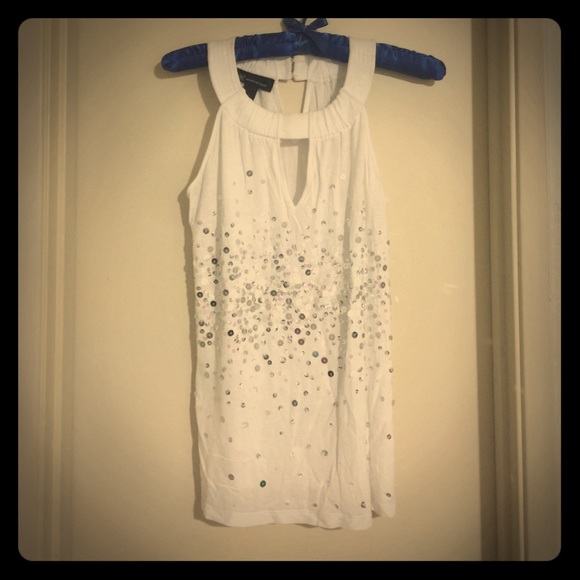INC International Concepts Tops - White halter neck party top
