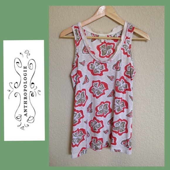 🚫SOLD🚫Anthropologie Porridge Floral Tank Top